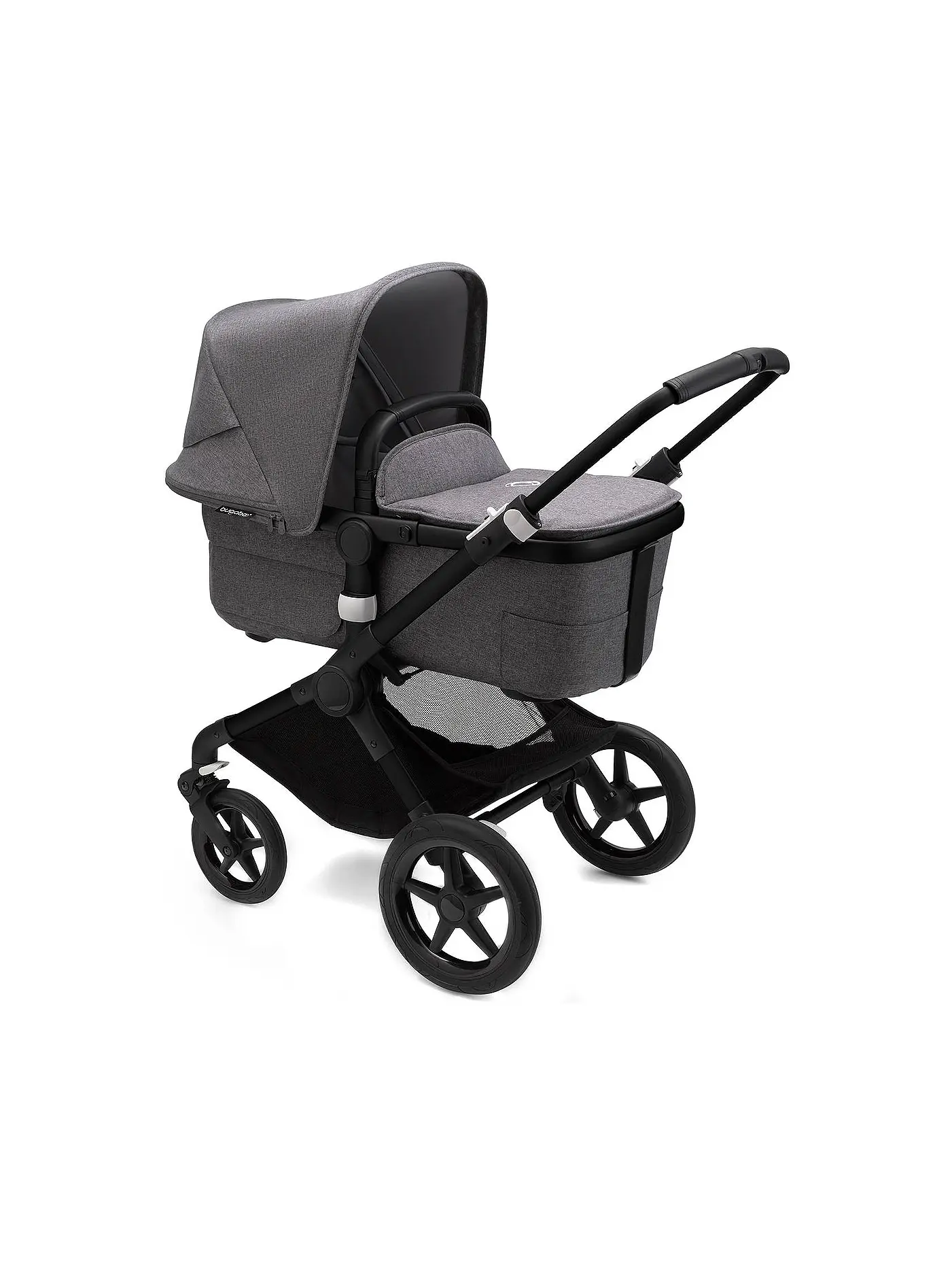BUGABOO | Kombikinderwagen Fox3 Komplett Set Schwarz / Gruen | grau